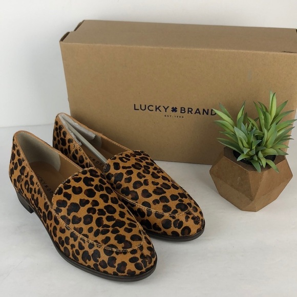 NEW Lucky Brand Camdyn 2 Leopard Slip On Loafer Flats 6.5 - Picture 1 of 10